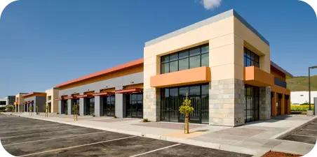 Commercial building with HVAC service by Comfort Air