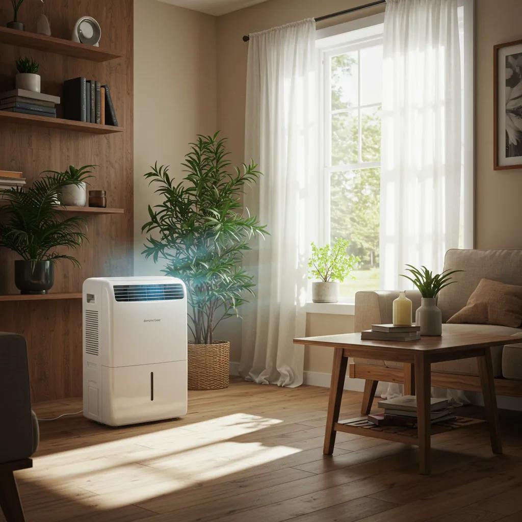 A cozy San Diego living room made more comfortable and healthy with a whole-house dehumidifier